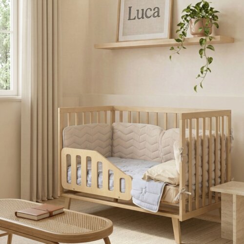 Barrera Montessori para cuna