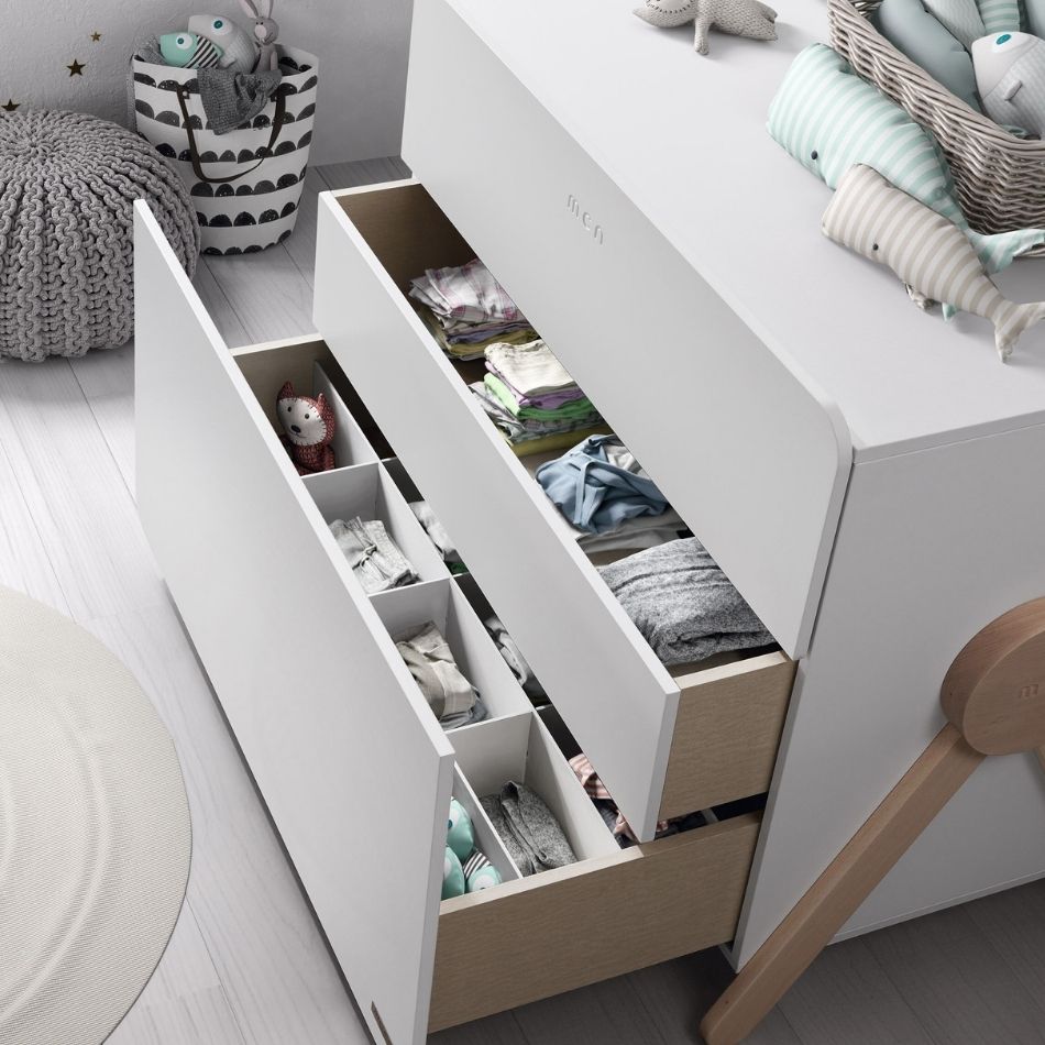 Cómoda tres cajones Swing - Blanco 4117 comprar cunas online