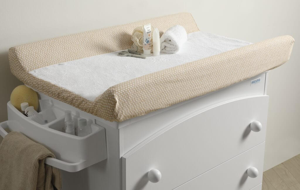 Funda colchoneta cambiador mueble bañera Galaxy - Beige 7520 cunas y accesorios para bebé