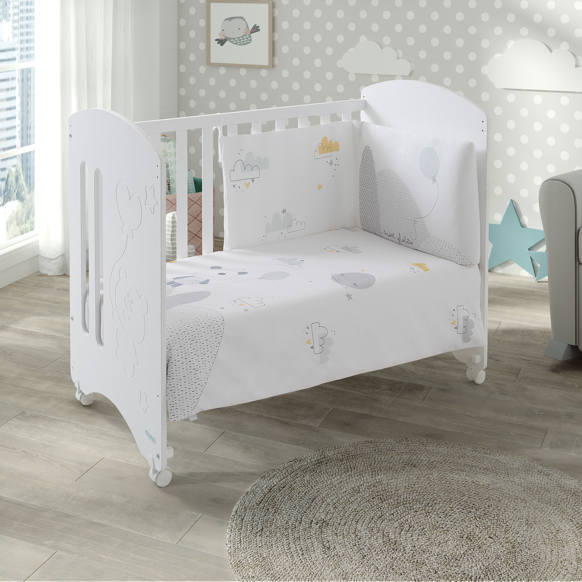 SweetGlobito Pack Cuna + Textil de 120x60