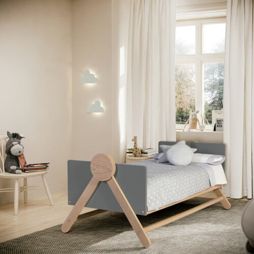 BedSwing Cuna camita de 140x70 Gris