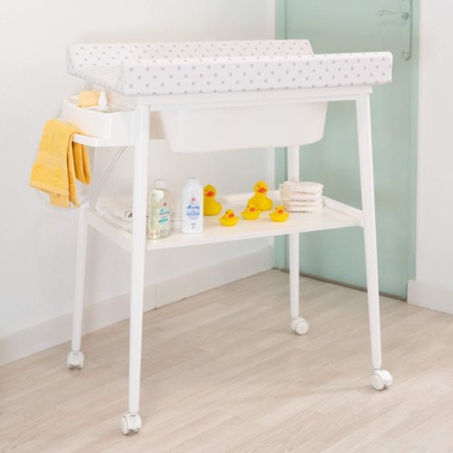 Mueble bañera cambiador con ruedas-Smart