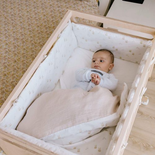 Rabbits  Nórdico y protector para minicuna 90x50