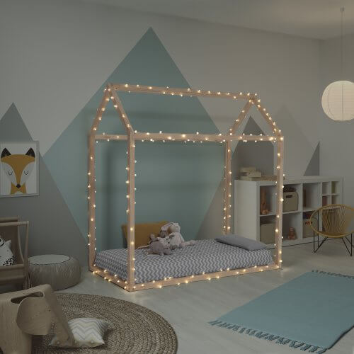 Tipi cama casita Montessori 140X70