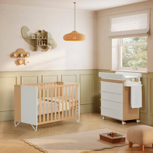Cuna colecho de madera 120x60- Amaia