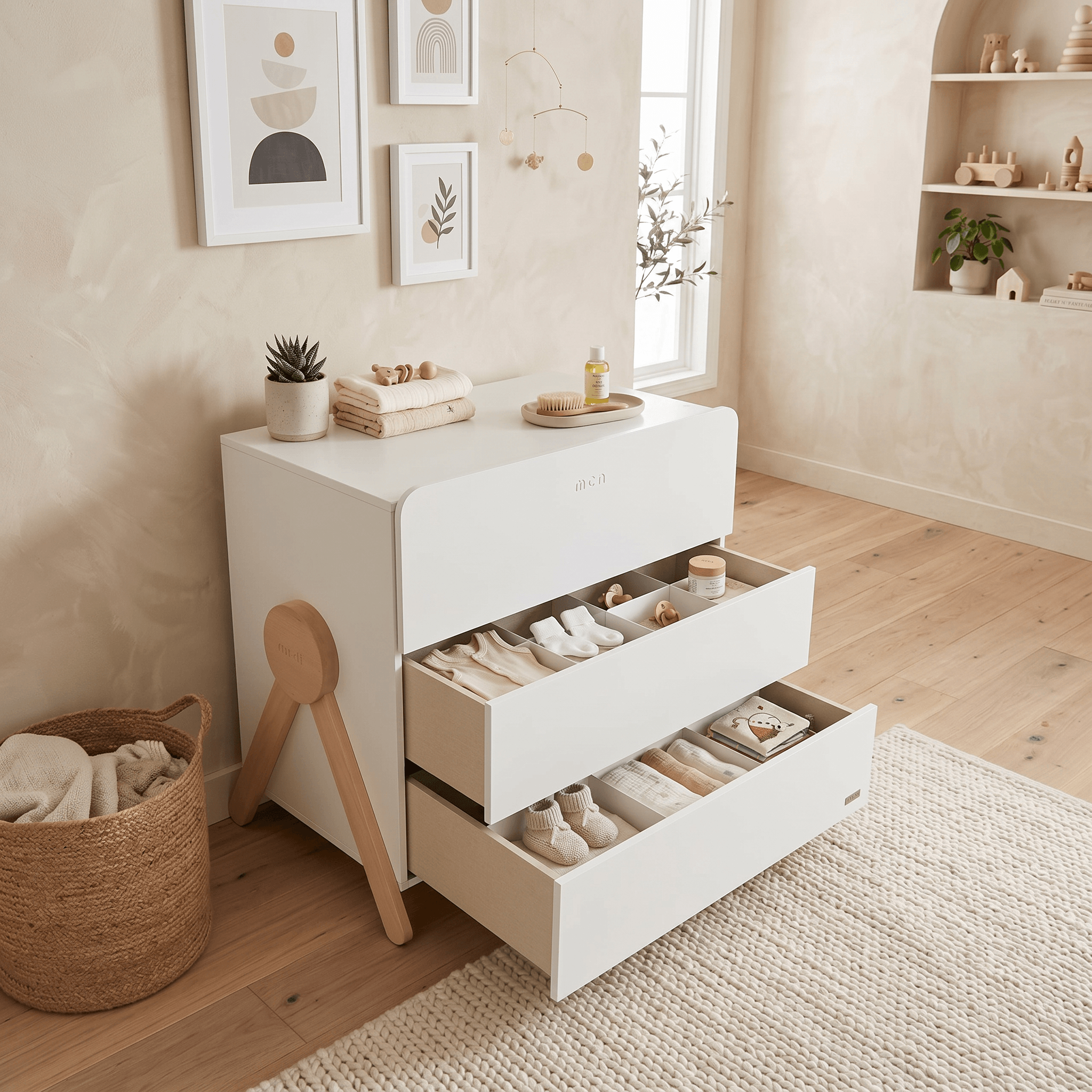 Habitación infantil con cómoda swing de micuna